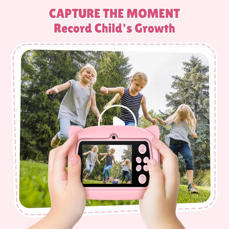 7SHAAARKS Kids Instant Print Camera-M2 | Inspire Kids to Explore & Createwith 2.4" Screen, 24MP Photo & 1080P Video, for Ages 3-12, with 32GB Card & 7 Paper Rolls, Monochrome Thermal Printing - Image 2